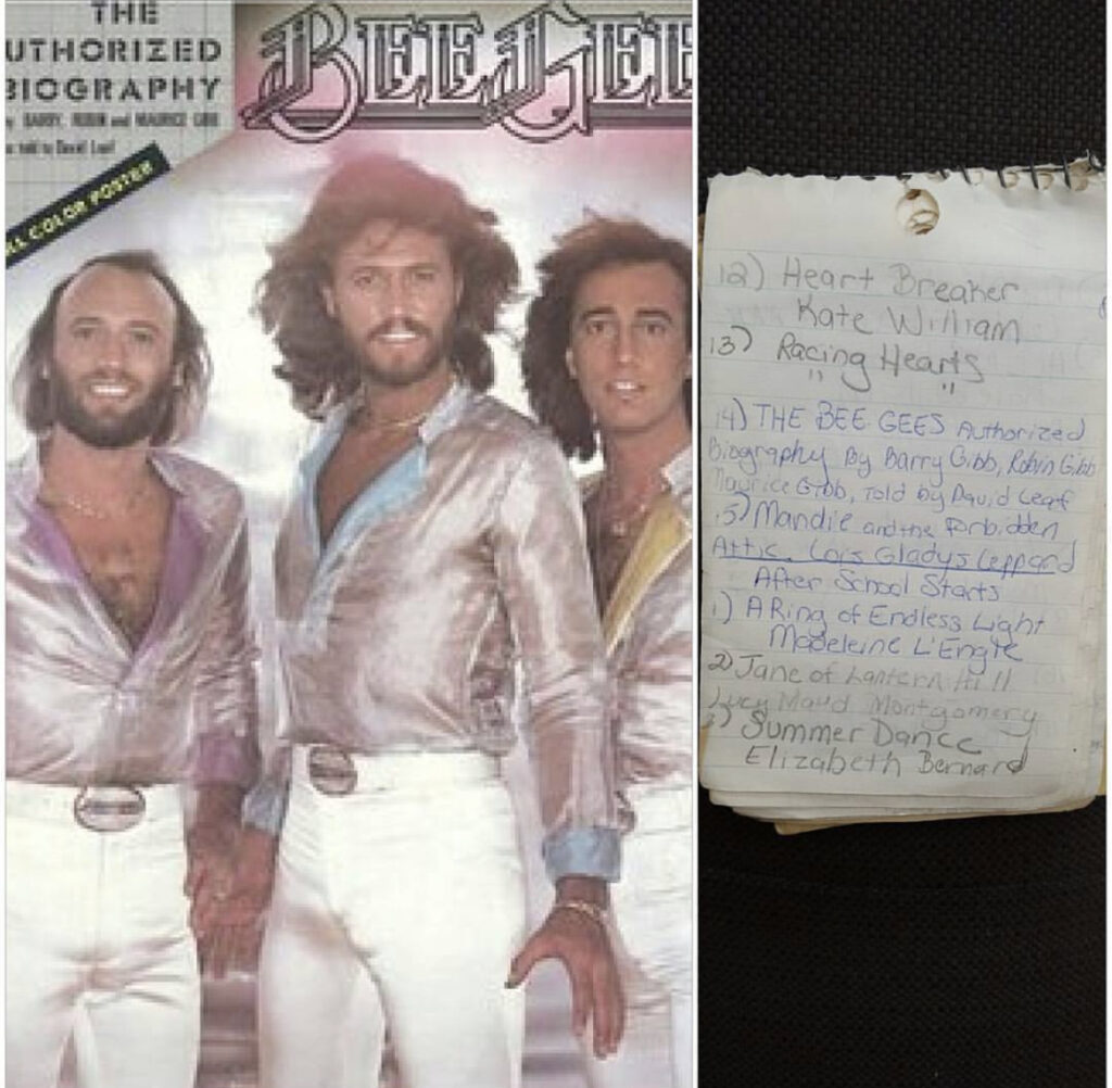 photo of the Bee Gees biography and Dutemple's reading list